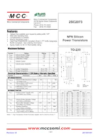 2SC2073-BP Datenblatt Cover