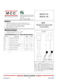 BC637-16-AP數據表 封面