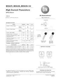 BC637RL1G Datenblatt Cover