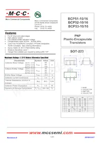 BCP53-10-TP Datasheet Copertura