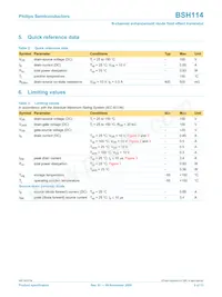 BSH114 Datasheet Pagina 3