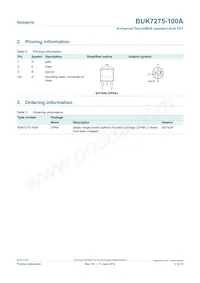 BUK7275-100A Datasheet Page 2