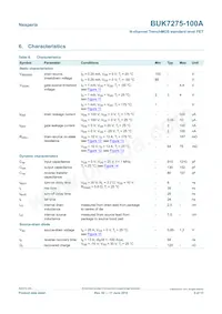 BUK7275-100A Datasheet Pagina 5