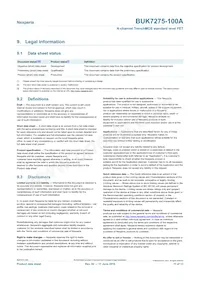 BUK7275-100A Datasheet Pagina 11