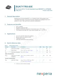 BUK7Y7R8-80EX數據表 封面