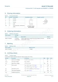 BUK7Y7R8-80EX Datasheet Pagina 2