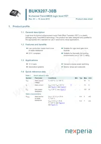 BUK9207-30B Datasheet Copertura