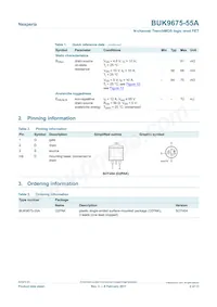 BUK9675-55A Datasheet Page 2