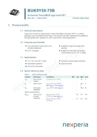 BUK9Y58-75B Datasheet Copertura