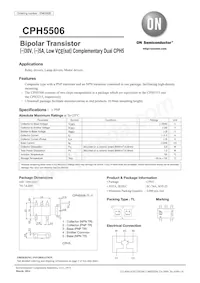 CPH5506-TL-E Datasheet Copertura
