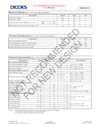 DMG3415U-7 Datasheet Pagina 2