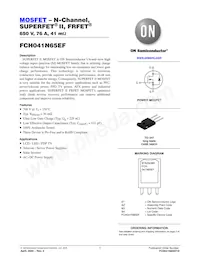 FCH041N65EF-F155 Datenblatt Cover