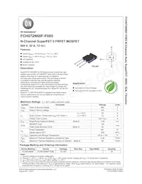 FCH072N60F-F085 Datenblatt Cover