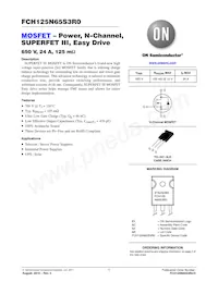 FCH125N65S3R0-F155 Datasheet Copertura