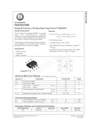 FDC637AN數據表 封面