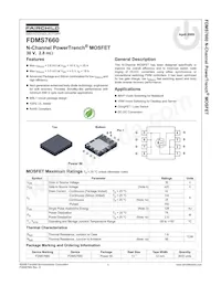 FDMS7660 Datasheet Pagina 2