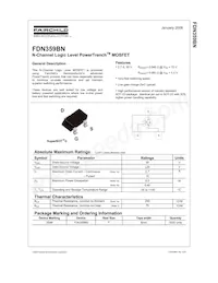 FDN359BN Datasheet Pagina 2