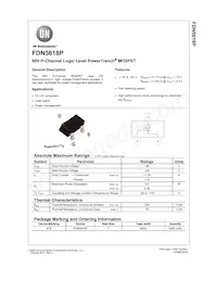 FDN5618P Datasheet Copertura