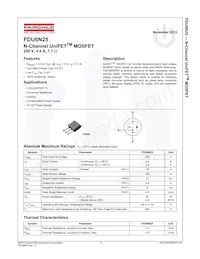 FDU6N25 Datasheet Pagina 2