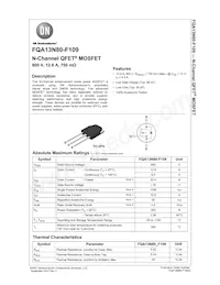 FQA13N80-F109 Datasheet Copertura