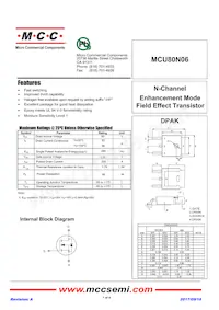 MCU80N06-TP Datasheet Cover