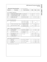 MMBT4400 Datasheet Pagina 2