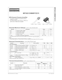 MMBT6515 Datenblatt Cover