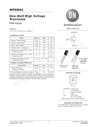 MPSW92RLRAG Datasheet Copertura