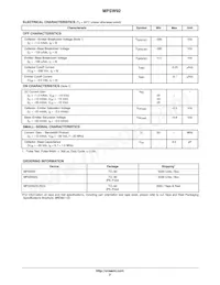 MPSW92RLRAG Datasheet Pagina 2