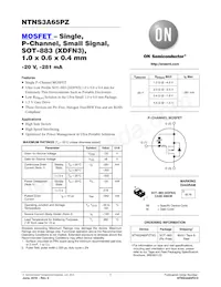 NTNS3A65PZT5G Datenblatt Cover