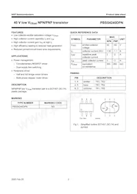 PBSS4240DPN數據表 頁面 3