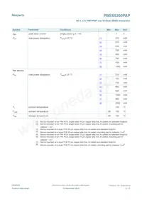 PBSS5260PAP數據表 頁面 3