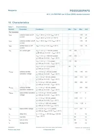 PBSS5260PAPSX Datasheet Page 7