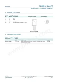 PSMN015-60PS數據表 頁面 2