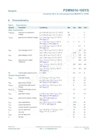 PSMN016-100YS Datasheet Pagina 6