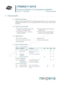 PSMN017-60YS Datasheet Copertura
