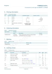 PSMN025-80YLX Datenblatt Seite 2