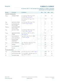 PSMN075-100MSEX數據表 頁面 6