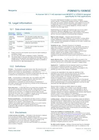 PSMN075-100MSEX Datasheet Pagina 11