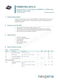 PSMN1R0-30YLC Datasheet Copertura