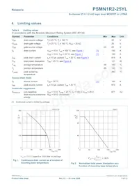 PSMN1R2-25YL Datasheet Pagina 3