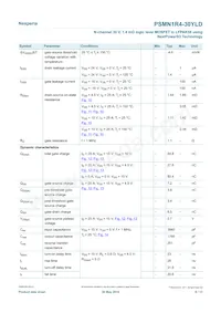 PSMN1R4-30YLDX數據表 頁面 6