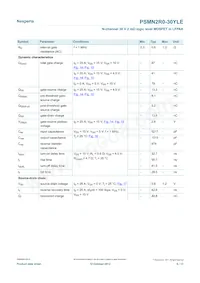 PSMN2R0-30YLE數據表 頁面 6