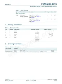 PSMN2R6-40YS Datenblatt Seite 2