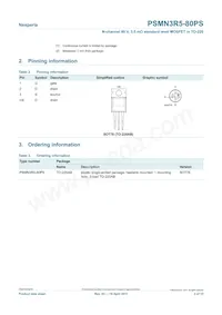 PSMN3R5-80PS數據表 頁面 2