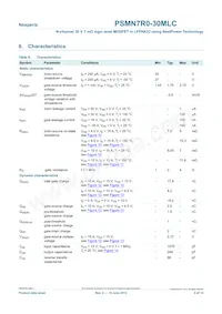 PSMN7R0-30MLC Datasheet Pagina 5