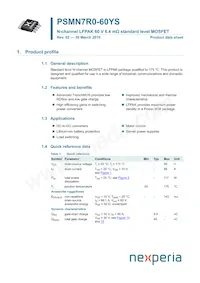 PSMN7R0-60YS Datasheet Cover