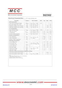 SI2302-TP Datasheet Pagina 2