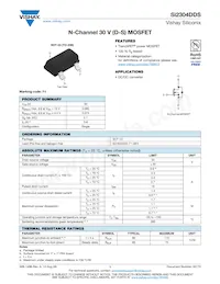 SI2304DDS-T1-GE3數據表 封面