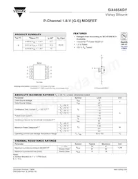 SI4465ADY-T1-GE3數據表 封面